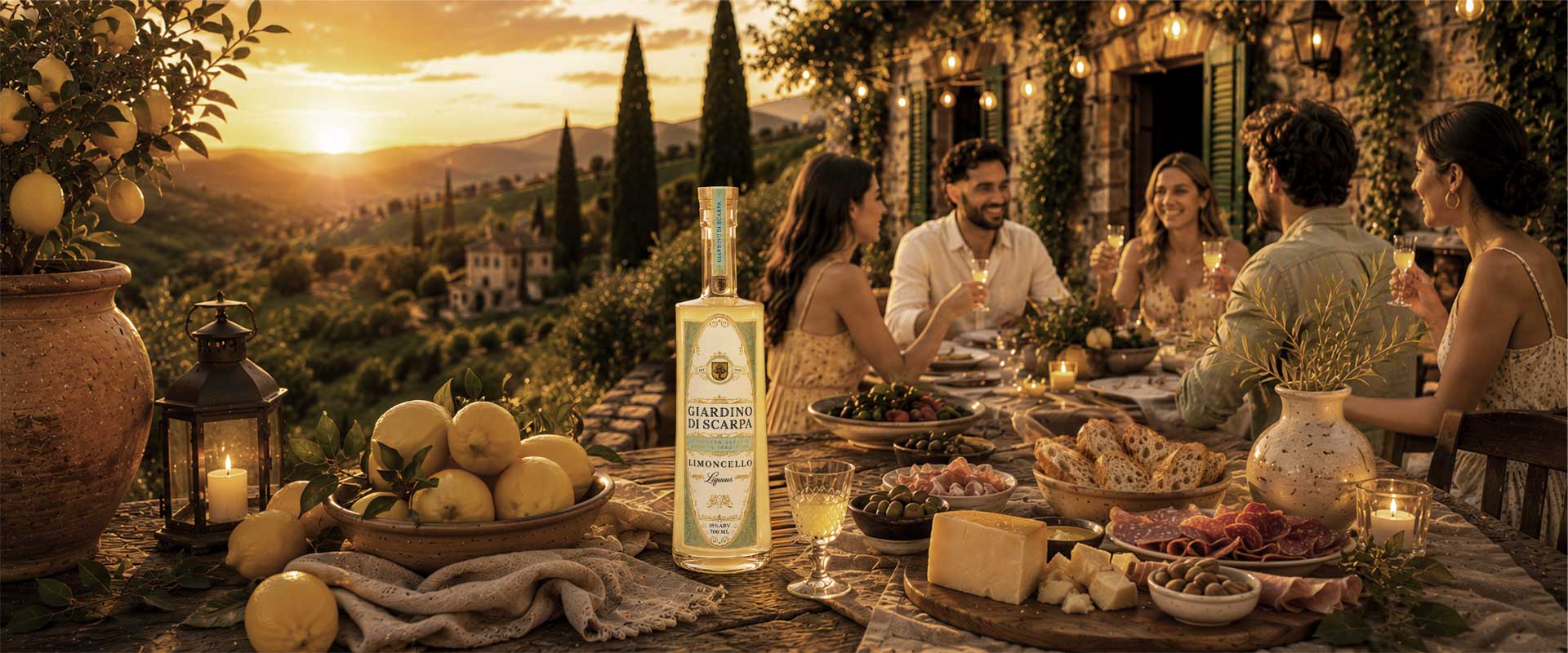 Giardino Di Scarpa Limoncello Signature 700ml bottle